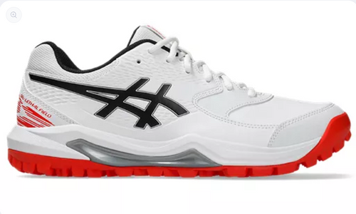 Asics Gel Lethal Field 2 - White/Cherry Tomato - Cricket Rubber Shoes
