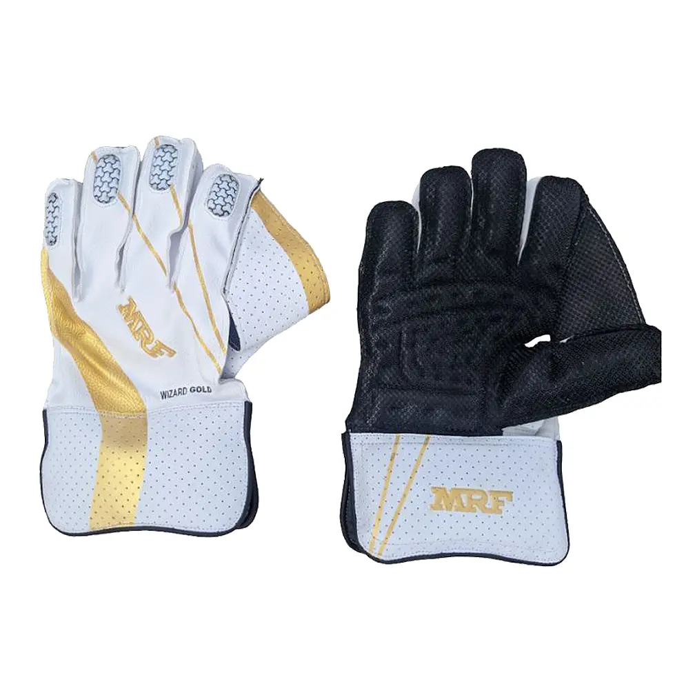 MRF Wizard Gold gloves_junior wicket-keeping gloves | SWC