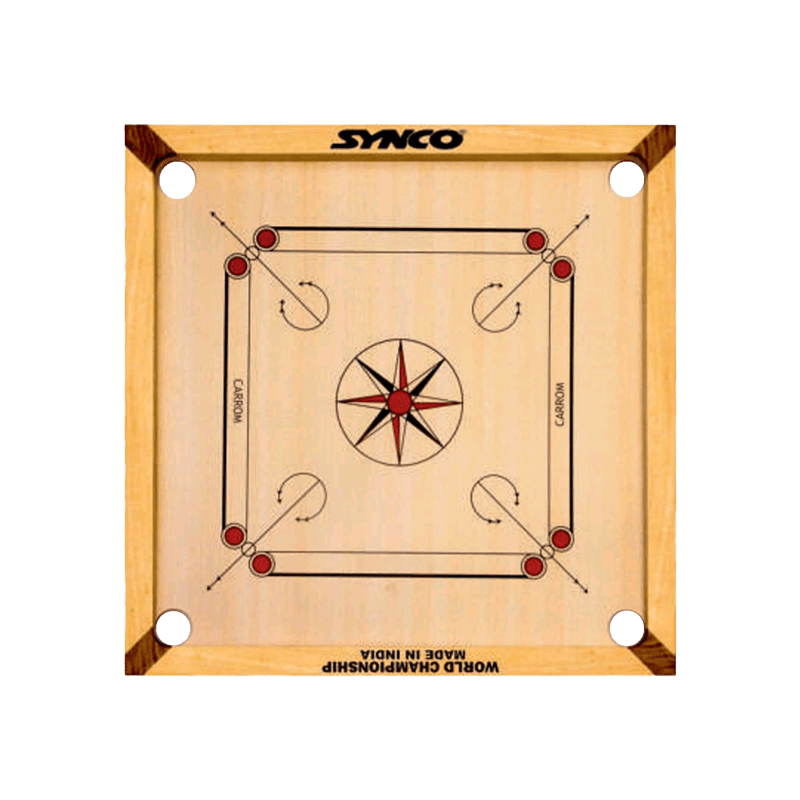 SYNCO CA006 MANGO CARROM BOARD 36" NATURAL/BLK