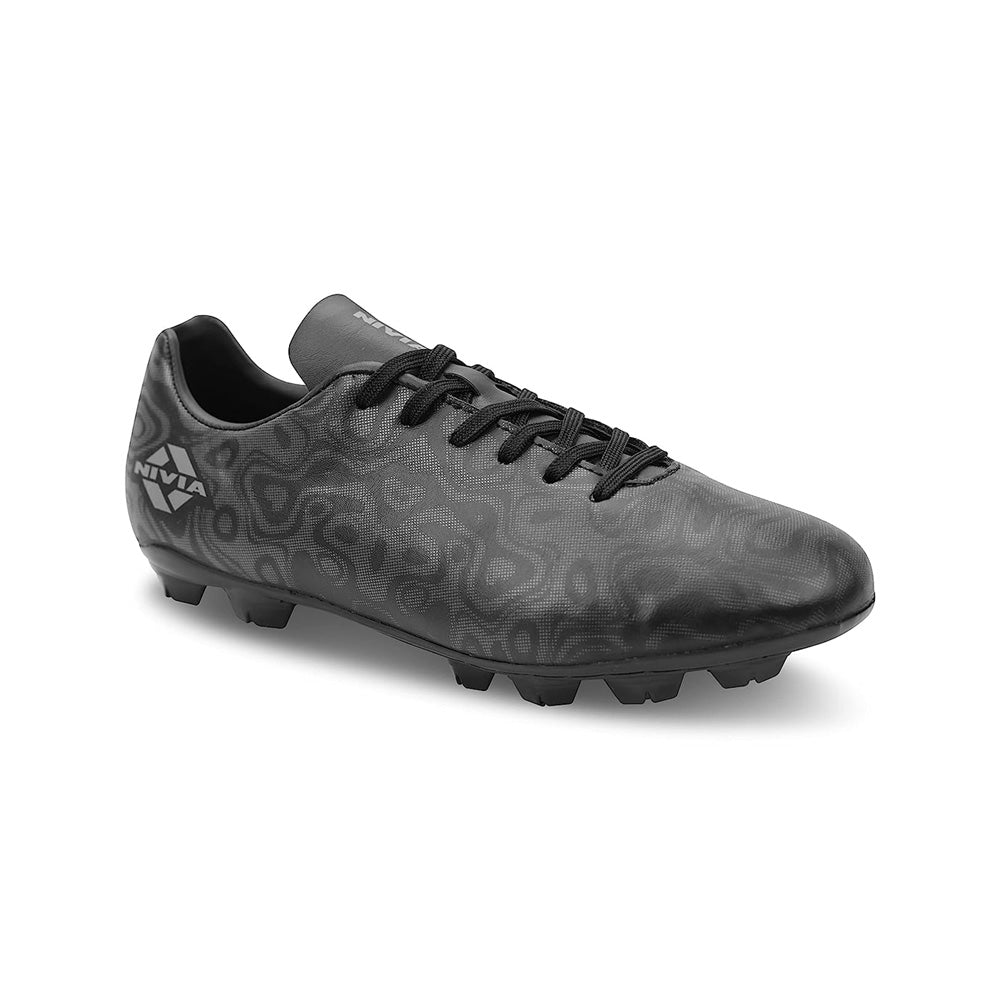 Nivia Carbonite Black 5.0 - Soccer shoes -Sports World Canberra