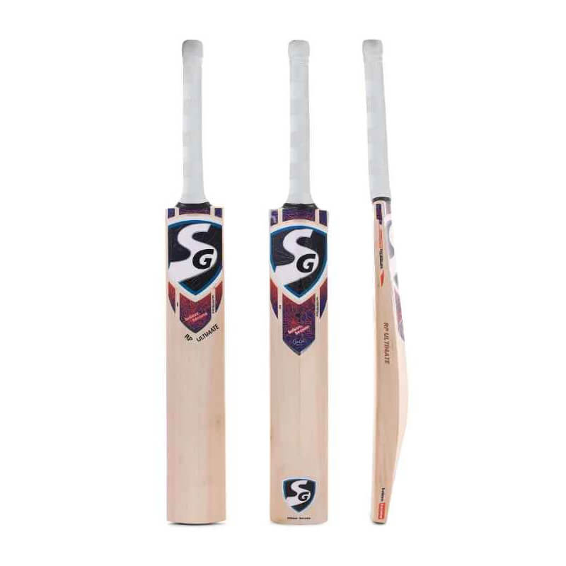 SG RP Ultimate Cricket Bat crafted from premium English willow for powerful shots, balance, and precision