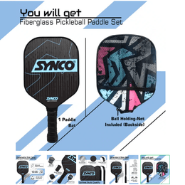 Synco Carbonium Pickleball Paddle Racket - Blue