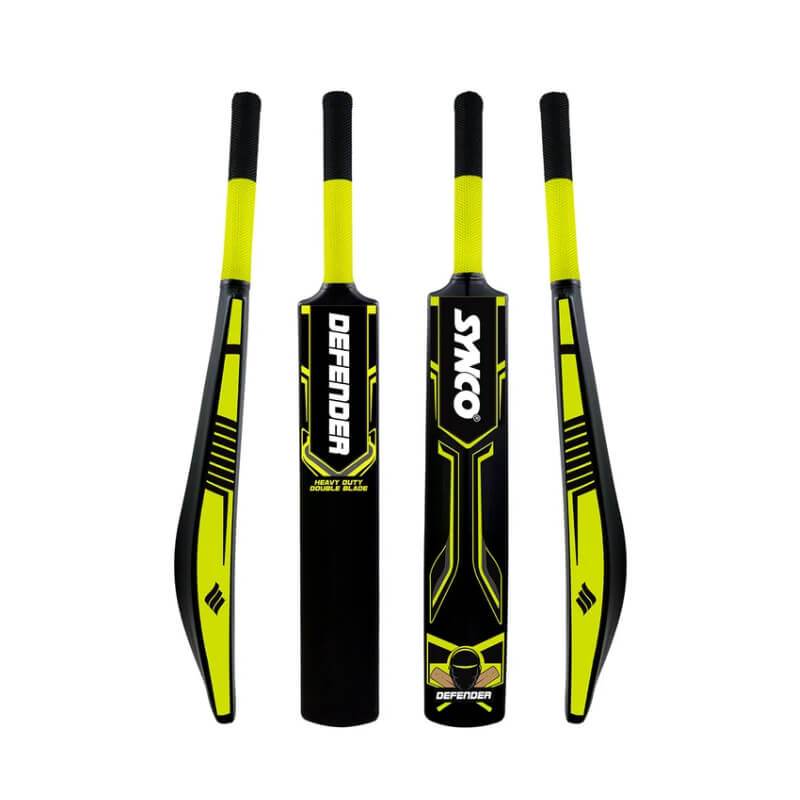 Synco Defender Plastic Cricket Bat - Double Blade (Heavy Duty)