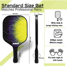 Synco Lightning Pickleball Paddle Set Yellow