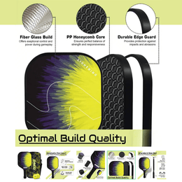 Synco Lightning Pickleball Paddle Set Yellow