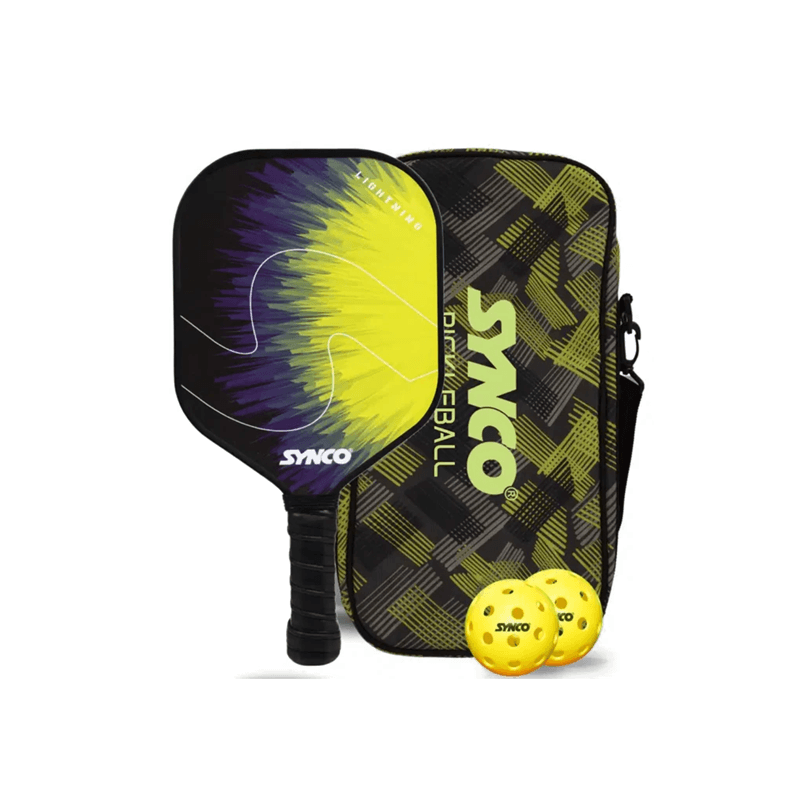 Synco Lightning Pickleball Paddle Set Yellow