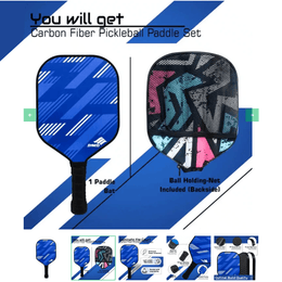 Synco Slash Carbon Fiber Pickleball Paddle - Blue