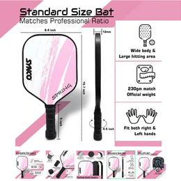 Synco Spring Pickleball Paddle Racket - Pink