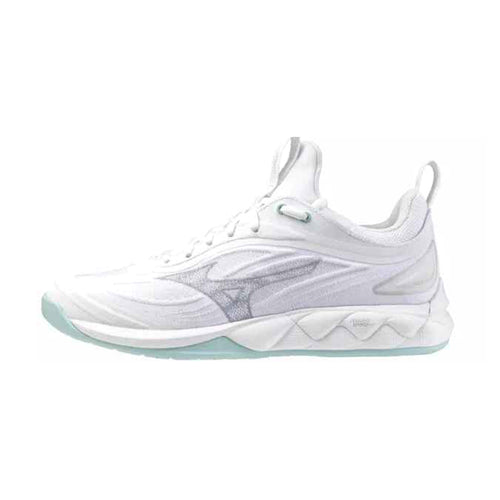 Mizuno Wave Luminous 3 NB Women’s Netball Shoes – White/Blue Tint