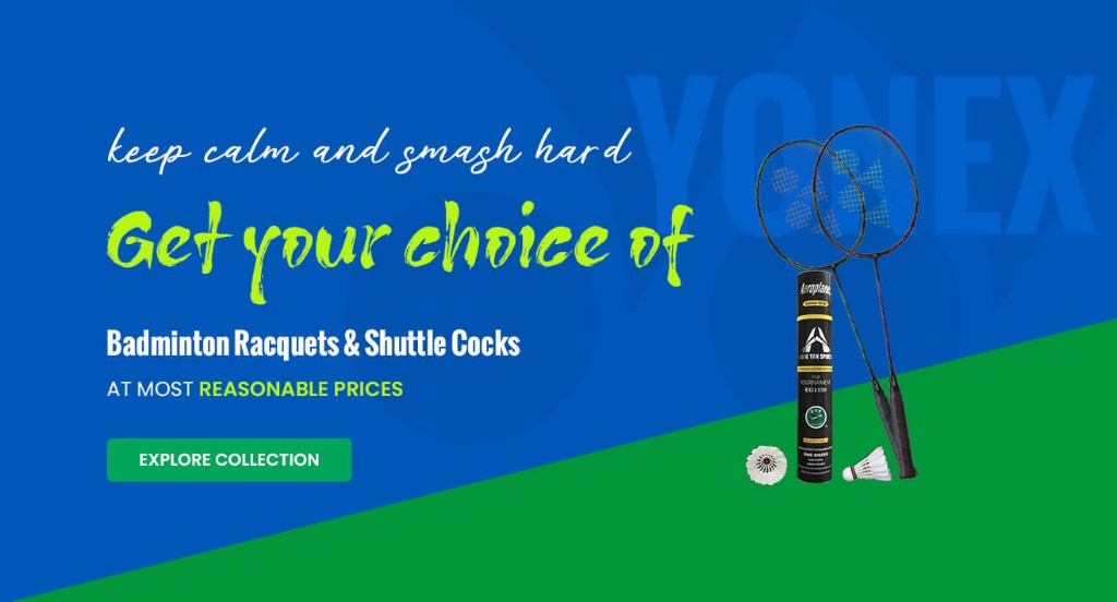 Badminton racquets and shuttlecocks