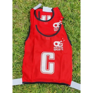 Netball Bibs Red Adult