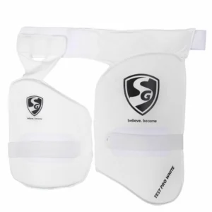 SG Combo Test Pro White Thigh Guard
