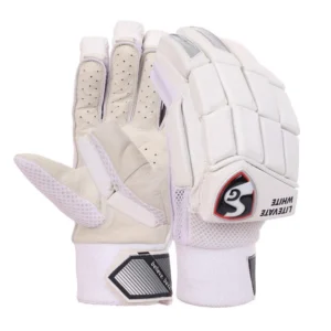 SG Litevate White Batting Gloves - Adult - RH